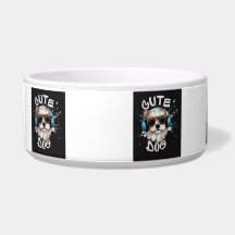 NIEDLICHES DOG-BILD, Keramik Pet Bowl,