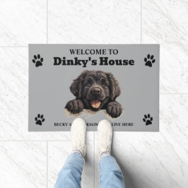 Niedliches Dog-Foto für Neufundland Fußmatte