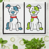 Niedliches Dog - Handtuch - Pitbull (Gefaltet)