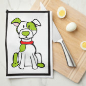 Niedliches Dog - Handtuch - Pitbull (Viertel Falte)