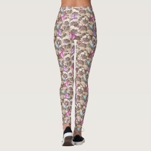 Niedliches Dog-Muster Leggings (Rückseite)