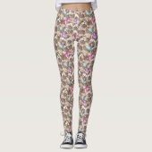 Niedliches Dog-Muster Leggings (Vorderseite)