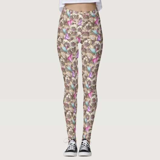 Niedliches Dog-Muster Leggings (Vorderseite)