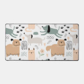 Niedliches Dog-Muster Schreibtischunterlage (Vorderseite)