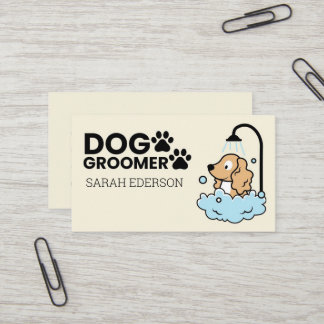 Niedliches Dog Paw Design, Dog Grooming Visitenkarte