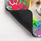 Niedliches Dog Picture Paw Druckmuster Mousepad (Ecke)