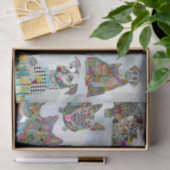 Niedliches Dog- und Katzen-Sortimentpapier Seidenpapier (Geschenk)