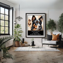 Niedliches Dog Watercolor Poster