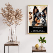 Niedliches Dog Watercolor Poster