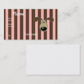 Niedliches Doggy-Gesicht Visitenkarte (Vorne/Hinten)