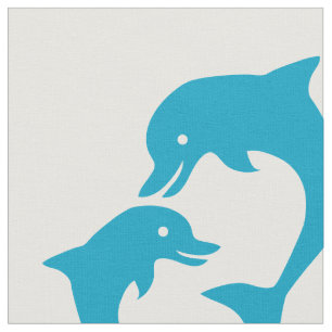 Niedliches Dolphin-Muster Stoff