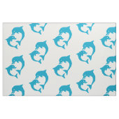 Niedliches Dolphin-Muster Stoff (Fat Quarter (45,7 x 55,9 cm))