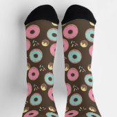 Niedliches Donut Cakepops Sprinkles Muster Socken (Oben)