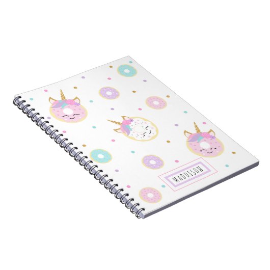 Niedliches Donut-Notebook - Spiral Bound Notebook Notizblock (Rechte Seite)
