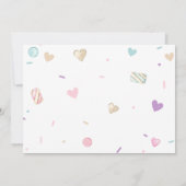 Niedliches Donuts Diapers Baby Dusche Foto Einladung (Rückseite)