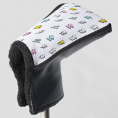 Niedliches Doodle-Blitzmuster Golf Headcover (3/4 Vorderseite)