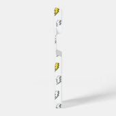 Niedliches Doodle-Blitzmuster iPhone Hülle (Linke Seite)