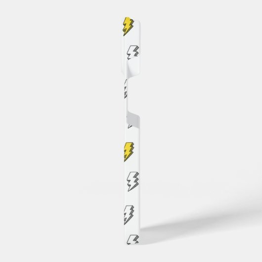 Niedliches Doodle-Blitzmuster iPhone Hülle (Linke Seite)