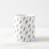 Niedliches Doodle-Blitzmuster Kaffeetasse (Mittel)