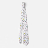 Niedliches Doodle-Blitzmuster Krawatte (Rückseite)