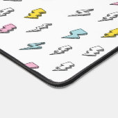 Niedliches Doodle-Blitzmuster Schreibtischunterlage (Ecke)