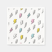 Niedliches Doodle-Blitzmuster Serviette (Vorderseite)