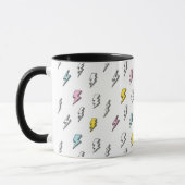 Niedliches Doodle-Blitzmuster Tasse (Links)