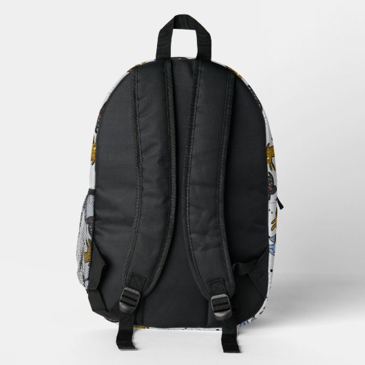 Niedliches Doodle-Dog-Muster Bedruckter Rucksack (Rückseite)