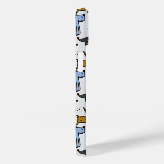 Niedliches Doodle-Dog-Muster Case-Mate iPhone Hülle (Rückseite / Rechts)