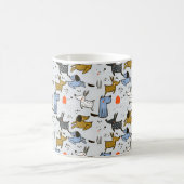 Niedliches Doodle-Dog-Muster Kaffeetasse (Mittel)