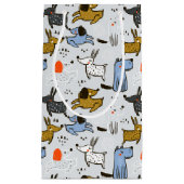 Niedliches Doodle-Dog-Muster Kleine Geschenktüte (Vorderseite)