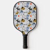 Niedliches Doodle-Dog-Muster Pickleball Schläger (Vorderseite)