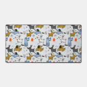 Niedliches Doodle-Dog-Muster Schreibtischunterlage (Vorderseite)