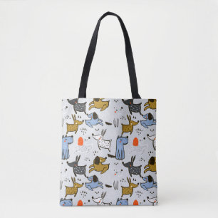 Niedliches Doodle-Dog-Muster Tasche