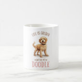 Niedliches Doodle Doodle Zitat Kaffeetasse (Mittel)