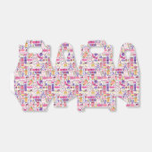 Niedliches Doodle Manicure-Muster Geschenkschachtel (Ungefaltet)