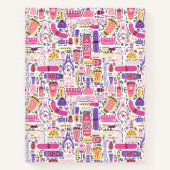 Niedliches Doodle Manicure-Muster Notizblock (Vorderseite)