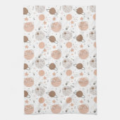 Niedliches Doodle-Planet-Muster Geschirrtuch (Vertikal)