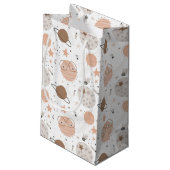 Niedliches Doodle-Planet-Muster Kleine Geschenktüte (Rückseite Schrägansicht)