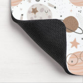 Niedliches Doodle-Planet-Muster Mousepad (Ecke)