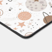 Niedliches Doodle-Planet-Muster Schreibtischunterlage (Ecke)