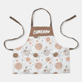 Niedliches Doodle-Planet-Muster Schürze (Vorderseite)