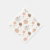 Niedliches Doodle-Planet-Muster Serviette (Ecke)