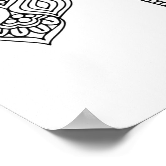 Niedliches Doodle Poster (Ecke)