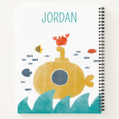 Niedliches Doodle-U-Boot | Entdecken Notizblock (Rückseite)