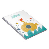 Niedliches Doodle-U-Boot | Entdecken Notizblock (Rechte Seite)