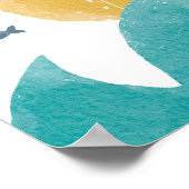 Niedliches Doodle-U-Boot | Entdecken Poster (Ecke)