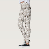 Niedliches Doodle-Waldbärmuster Leggings (Links)
