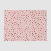 Niedliches doodled Red Hearts Tissue Seidenpapier (Vorderseite)