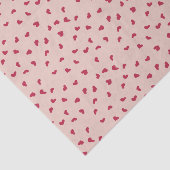 Niedliches doodled Red Hearts Tissue Seidenpapier (Ausschnitt)